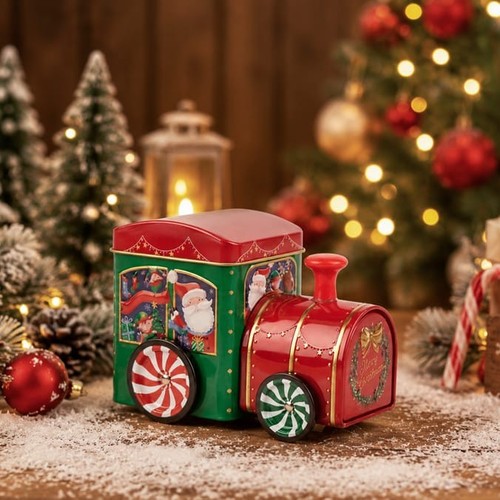 Biscuits tin christmas santa - biscuits,