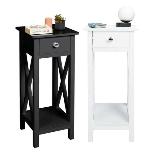 Narrow bedside table slim side - narrow,