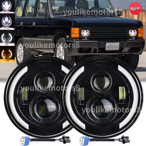 Round led headlights - 7", hi/lo