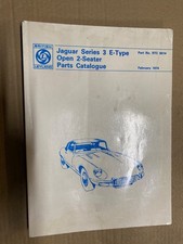 Jaguar E type S3 OTS Parts Catalogue - RTC9014, Vintage 1974