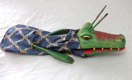 Wooden dragon croc hand - dragon/croc,