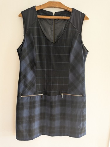 Next navy blue black check - navy, &