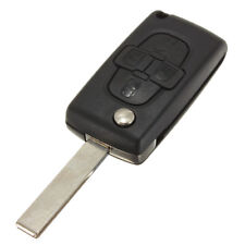 for Peugeot 1007 Citroen C8 4 Button Remote Flip Key Fob Case HU83 Groove Blade