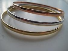 Gold Slave Bangle Set 9 Carat