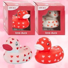 Love Heart Bud Rubber Duck Red