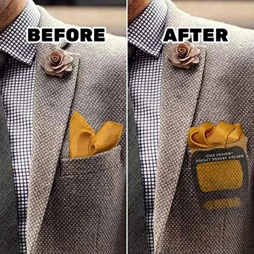 3pcs pocket square holder - 3pcs,