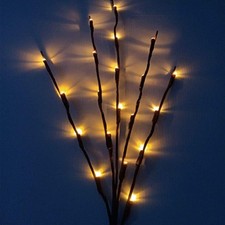 LED Branch Lights Battery Powered, Tall Vase Filler Twig Lighted Decor for Xmas