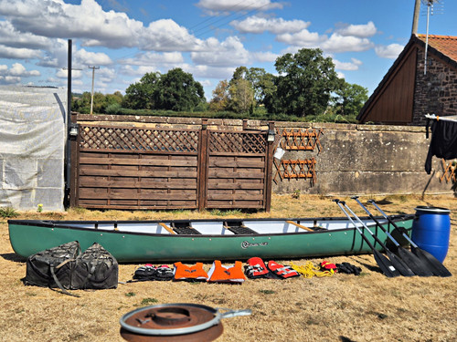 Riber16 green canadian canoe - riber16,