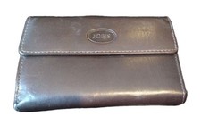 Jobis Dark Brown Genuine Leather Wallet Ladies Womens Mens Unisex
