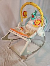 Fisher Price BFH06 Babies Static or Rocking Chair with 5 Point Harness