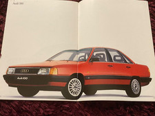 Audi 100 Saloon & Avant Brochure 1986, C3 shape, Feb 1986 UK issue inc CC, CD