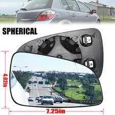 For Vauxhall Astra H MK5 04-09 Heated RIGHT Side Wing Mirror Glass Spherical UK