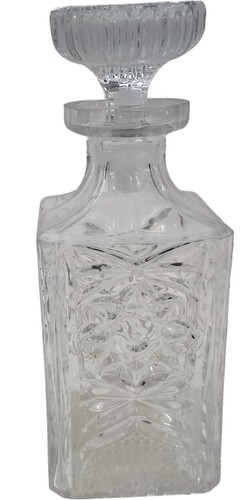 Crystal decanter with - with, ornate