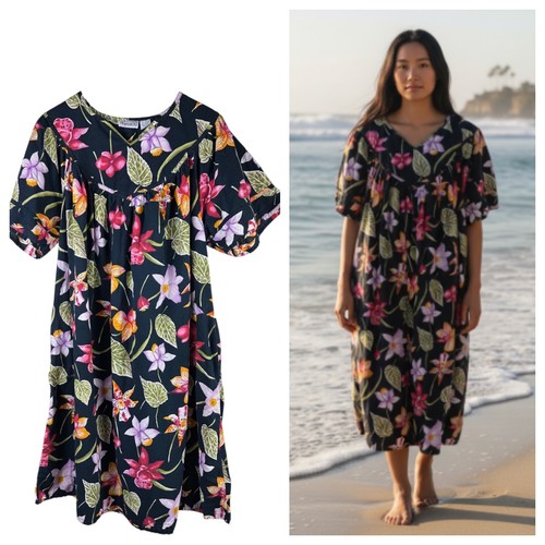 Vtg phases house midi dress - house,
