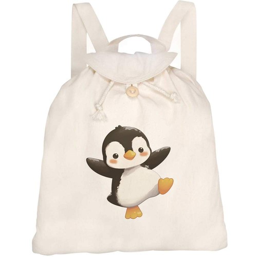 Happy penguin dancing - dancing', canvas