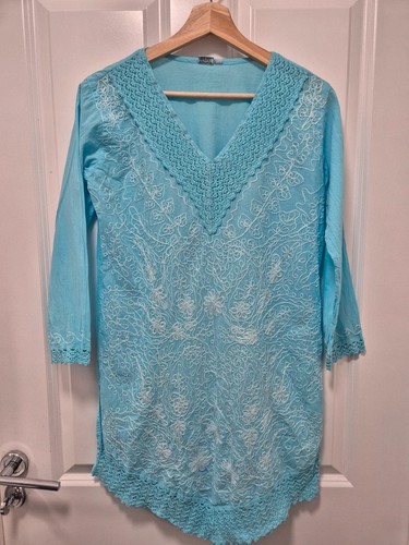 Indian cotton kurti tunic - tunic, top