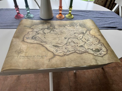 Skyrim map 68cm 5cm - skyrim, 48.5cm