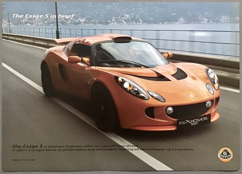 2007 lotus exige brief - s, "in