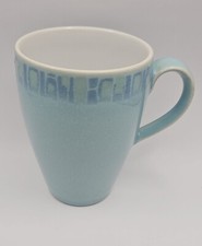 Vintage Wedgwood Home Breeze coffee mug Cup Blue With Embossed Tile Effect 