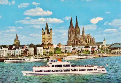Postcard koln rhein - postcard, am