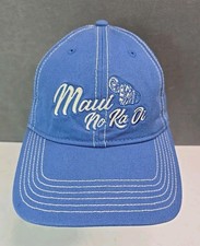 Blue Hawaii hat Maui No Ka Oi Conch shell Maui is the best strap back cap NEW