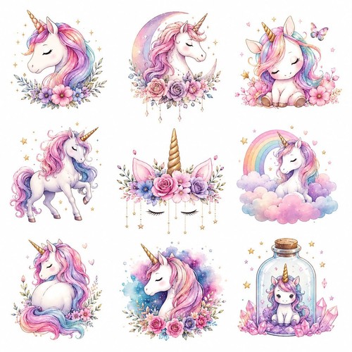 Unicorn themed dtf - ,