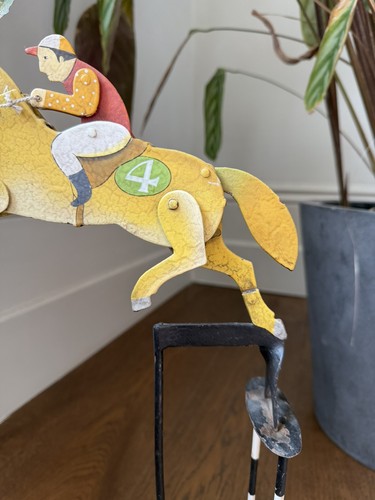 Metal hand painted vintage - metal,
