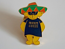 Marie Curie pin badge Mexican