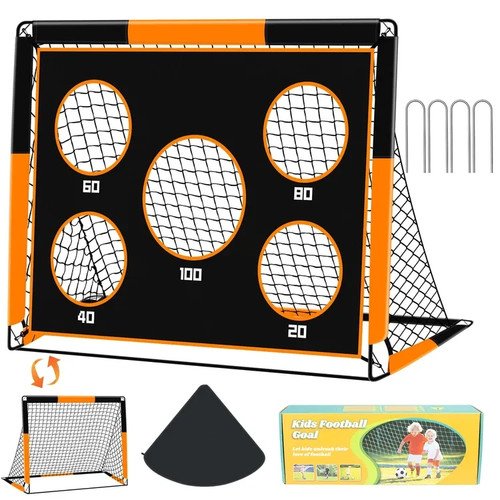 Pop football goal with net - up,