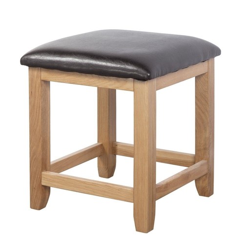 Solid oak stool devon - oak,
