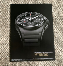 PORSCHE DESIGN P6620 DASHBOARD - FRAMEABLE COLLECTIBLE  CLASSIC WATCH ADVERT