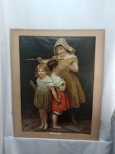 Antique Pears Type Print Large