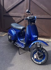 Vespa 1979 cutdown,  Worb5  Malossi  210 Engine, Registered as 125 On V5