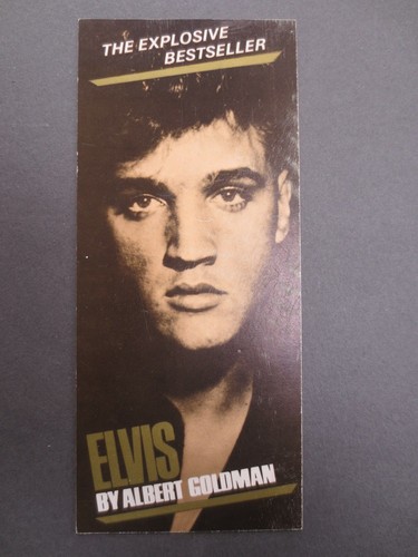 Vintage bookmark elvis presley - vintage,