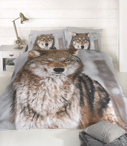 Wolf duvet set - wolf,