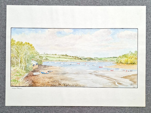 Helford river watercolour - helford,