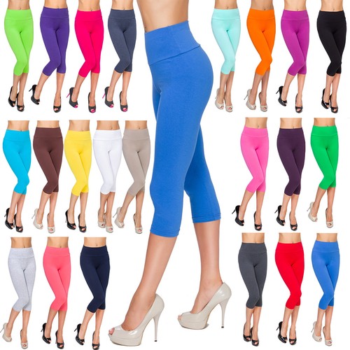 Ladies casual cropped leggings - ladies,