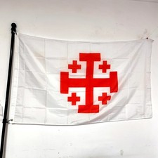 Jerusalem Cross Flag Banner