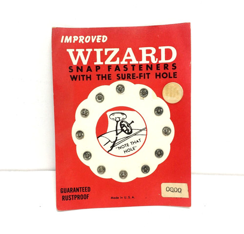 Wizard snap fasteners w - snap, w/
