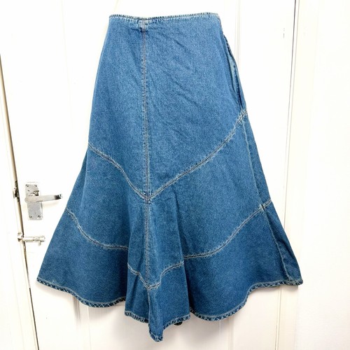 Simon chang denim midi skirt - simon,