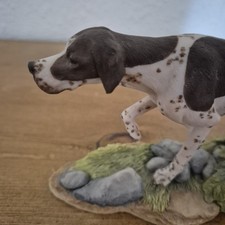 Ceramic English Pointer Dog On Point