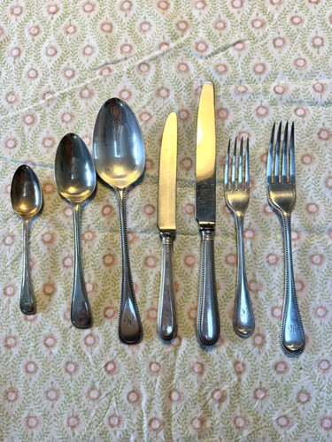 49pc antique sterling silver - 49pc,
