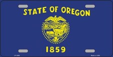 OREGON STATE FLAG METAL AUTO