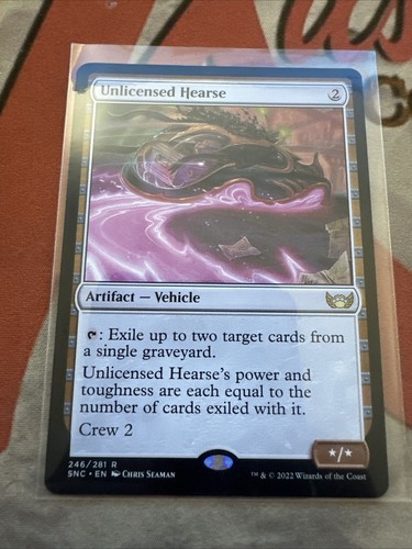 Mtg unlicensed hearse streets - mtg,
