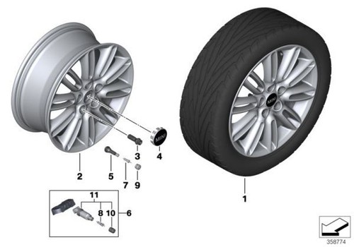 Mini genuine light alloy - genuine, wheel