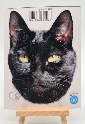 Decal sticker cat - black, burma