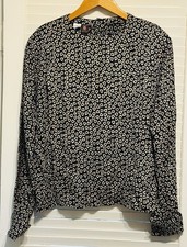 Vintage Anne Klein Black Silk