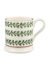 Emma Bridgewater - Half Pint Mug (300ml/1/2pt) - Christmas Tiny Holly