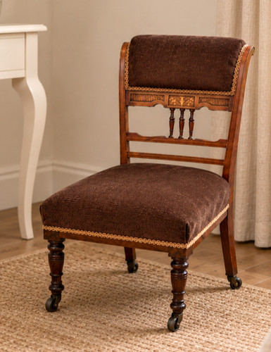 Victorian mahogany inlaid - mahogany,