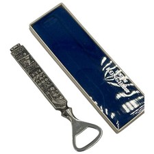 Vintage KONGE Norwegian Tinn Pewter BOTTLE OPENER - With Original Box